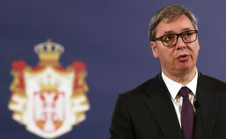 Президент Сербии  Вучич на Красной площади заявил, что не опасается наказания от ЕС