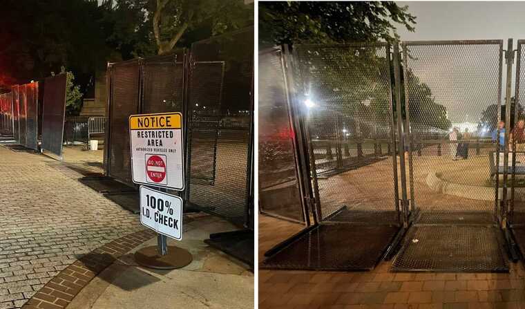 Митинги против войны с Ираном стали причиной укрепления территории Белого дома