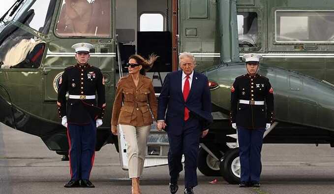 Вертолёт Трампа дал сбой и экстренно сел в Лондоне