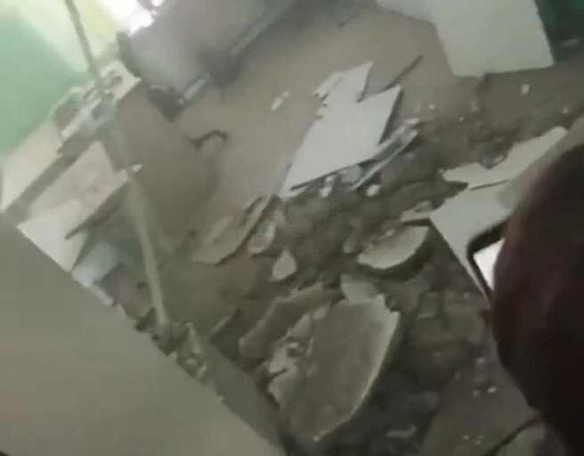 В Забайкалье в недавно отремонтированной школе рухнул потолок во время урока